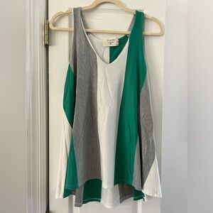 Anthropologie Puella flowy striped tank
